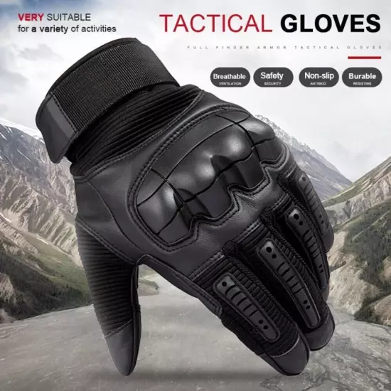 Tactical Gloves for Men - Touch Screen - Airsoft Motorcycle Outdoor Costume