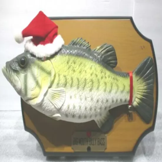 Gemmy Big Mouth Billy Bass Christmas Edition Jingle Bells Up On the Housetop