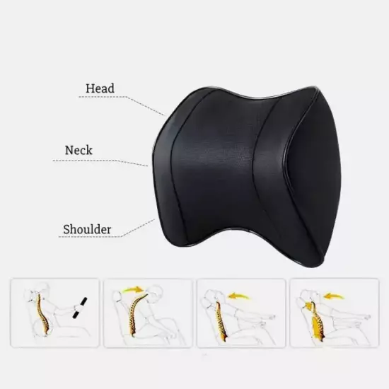 Car Lumbar Support Headrest Neck Pillow Support Universal Neck Pillows Cushion