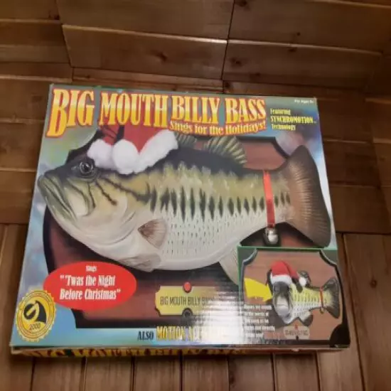 Vintage Big Mouth Billy Bass Christmas Holidays Singing Fish 1999