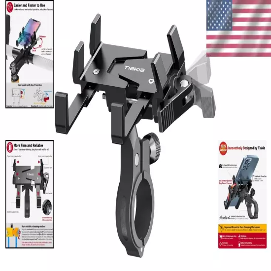 Lightweight Motorcycle Cell Phone Holder - Versatile for 4.5-7 Inch Smartphones