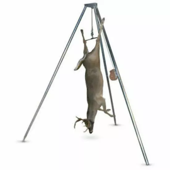 Guide Gear Portable Game Hanger Hoist Tripod 500 lb. Lift System Deer Hog