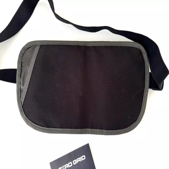 Zero Grid Money Belt Water Resist, Rip Stop Nylon W/RFID Blocking - Grey