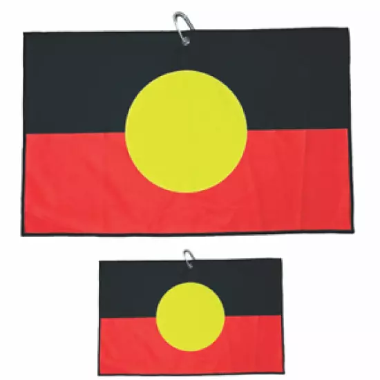 Aboriginal Flag Cart Golf Towel