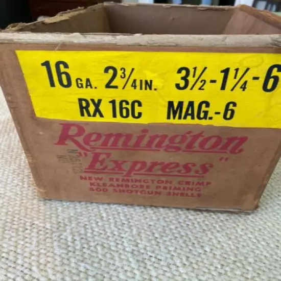 Vintage Remington Express Empty Shotgun Shell Case Box