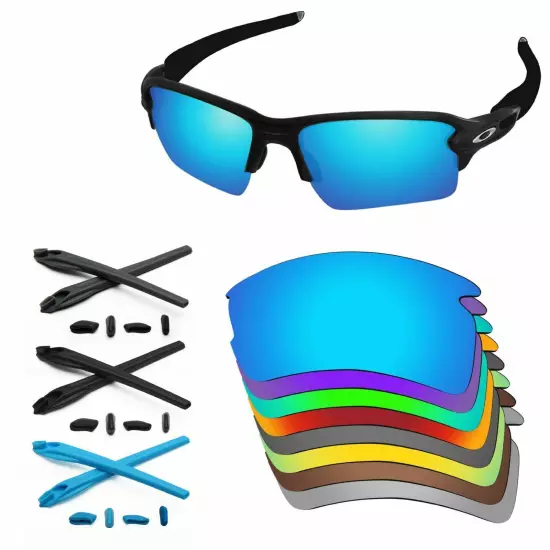 Lensology Polarized Replacement Lenses & Kit For-Oakley Flak 2.0 XL OO9188 - Opt