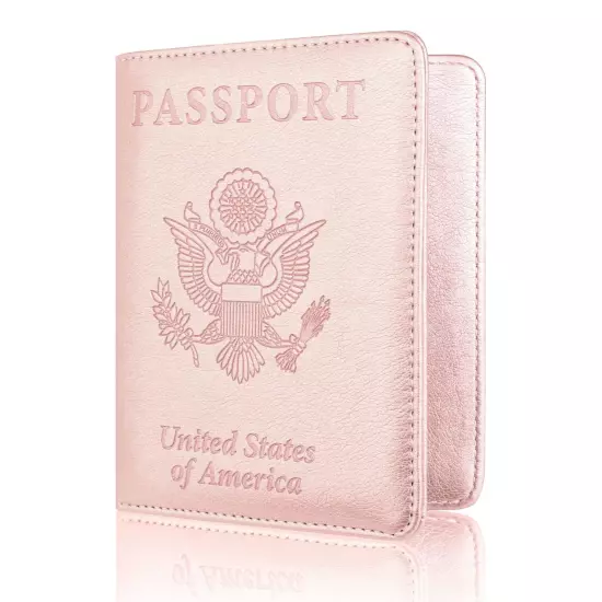 Anti-Theft RFID Blocking Leather Passport Holder ID Credit Card Cover Wallet USA