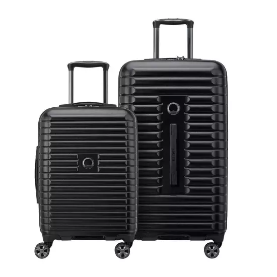 Delsey Paris SPINNER TRUNK with CARRY-On Hardside - Black color ( 4084)