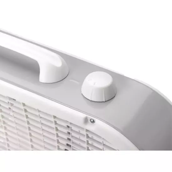 Lasko 20" Classic Box Fan with Weather-Resistant Motor, 3 Speeds, 22.5" H, White