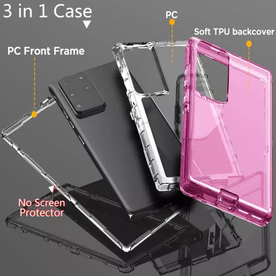 For Samsung Galaxy S20/S20+/S20 Ultra 5G Case Clear Phone Cover / Accessories