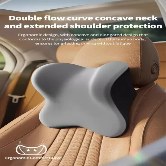 Car Headrest Lumbar Support Cushion Backrest Pillow Car Comfortable Neck Pillow