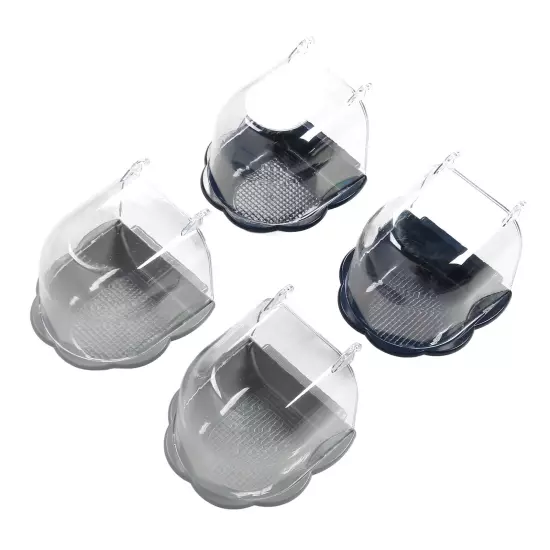 4pcs Pigeon Feeder Large Capacity Plastic Bird Feeder Hanging Box For Pigeons