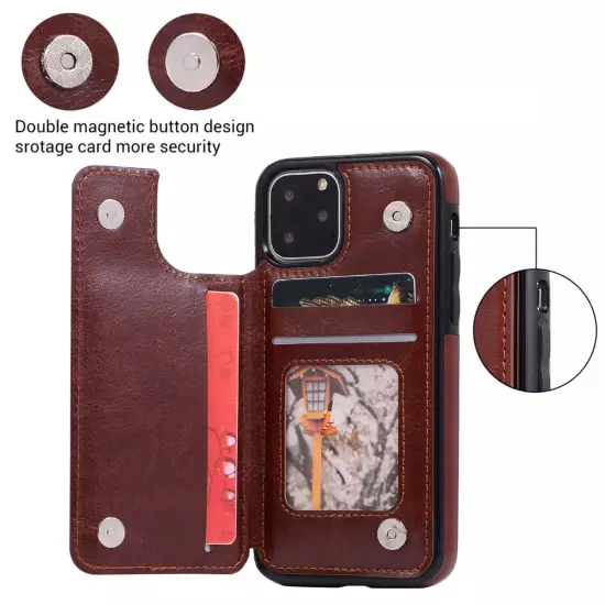 Wallet Card Case Cover Leather Magnetic For iPhone 15 16 PRO MAX 14 13 12 11 XS 