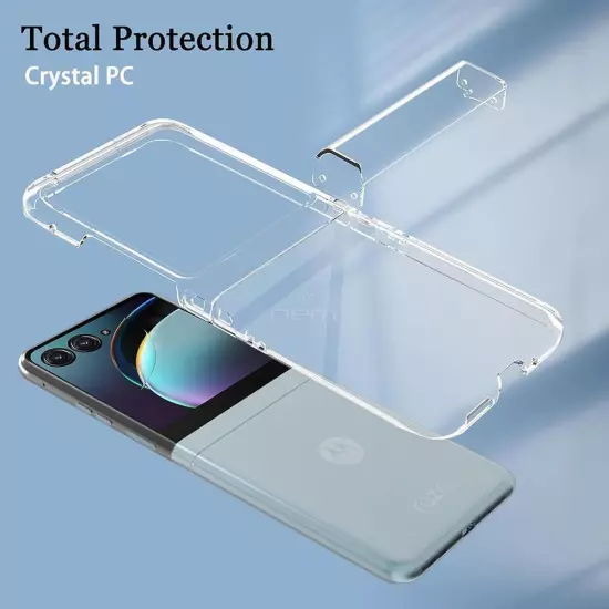 For Motorola Razr 2024 Transparent Bumper TPU Gummy Protective Case Cover Clear