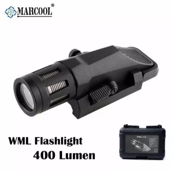 Tactical 400 Lumen Weapon Mounted Light Multifunction LED WML Strobe Flashlight