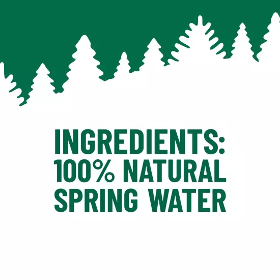 , 100% Natural Spring Water, 900 mL, Recycled Plastic Bottle, 30.4 Fl Oz (Pac...