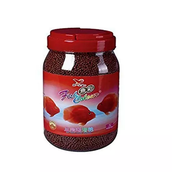 Fish Colour Color Enhancing Red Parrot & Cichlid Fish Feed Food (Medium 388-g...