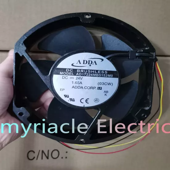 1PC ADDA AD17224MB5151MO/M0 DC24V 1.65A 172*150*51mm high speed fan