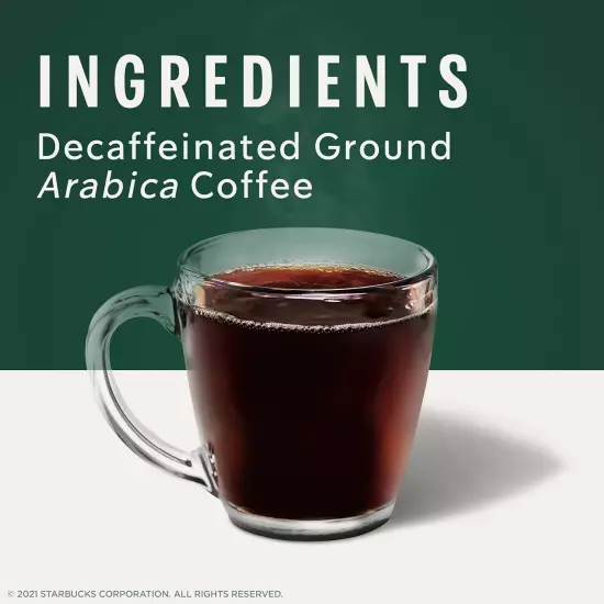 Dark Roast Decaf Ground Coffee, 100% Arabica Caffè Verona - 6 Bags (12 Oz Each)