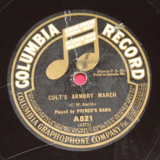 COLT Firearms Colts Armory March Record 1909