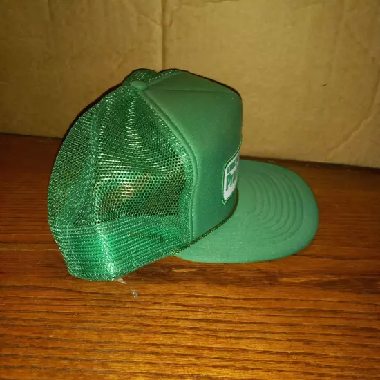 Vintage Prairie Farmer Indiana Cap Hat Trucker Green White Mesh Adjustable