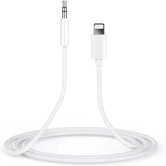 Aux Cord for Iphone 13, 3.3Ft Apple Mfi Certified Lightning to 3.5 Mm Headphone 