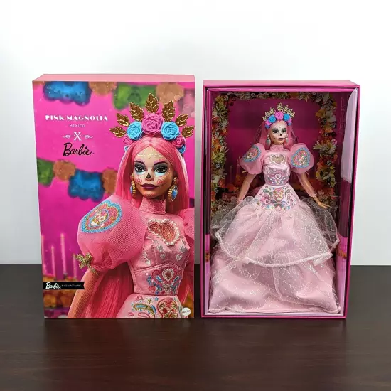 BARBIE Dia De Muertos x PINK MAGNOLIA 2023 Day Of The Dead Doll - NEW IN HAND