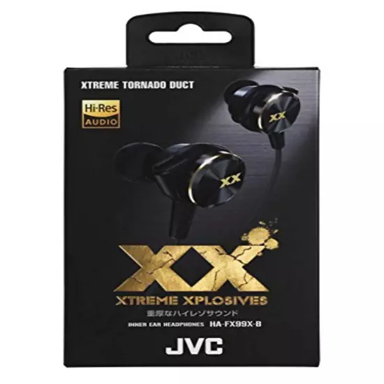 JVC Hi-Res corresponding canal type earphone HA-FX99X-B (Black) Hi-Res support