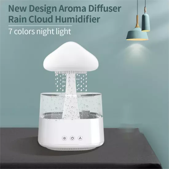 Humidification Colorful Lamp Relax Cloud Rain Diffuser Humidifier Raindrop