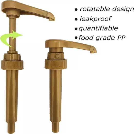 Torani and Davinci Compatible Syrup Pumps (Set of 2)- Fits Bottles (25.4 Oz-750M