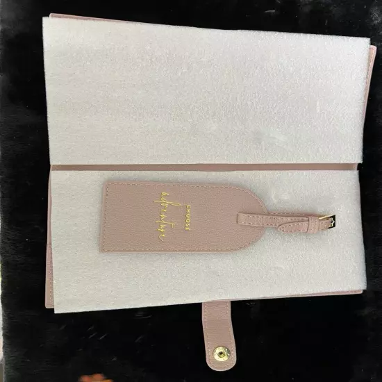 Katie Loxton Pink Leather Passport & Documents & Luggage Tag NEW 9"x 5"