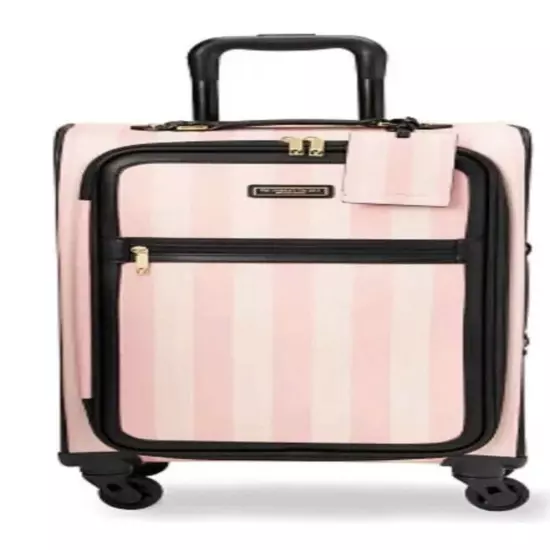 THE VICTORIA'S SECRET GETAWAY ICONIC STRIPE SUITCASE CARRY-ON NWT