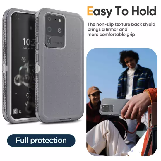 For Samsung Galaxy S20/S20+/Ultra/FE Heavy Duty Shockproof Case Cover Belt Clip