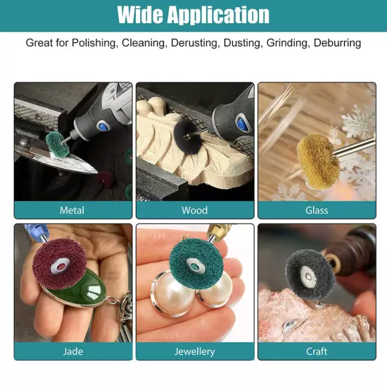 Grinding Sanding Polishing Rotary Wheel For Dremel 3mm Shank Nylon Fiber Wheel