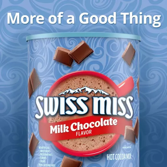 Swiss Miss Milk Chocolate Flavored Hot Cocoa Mix, 45.68 oz. Canister