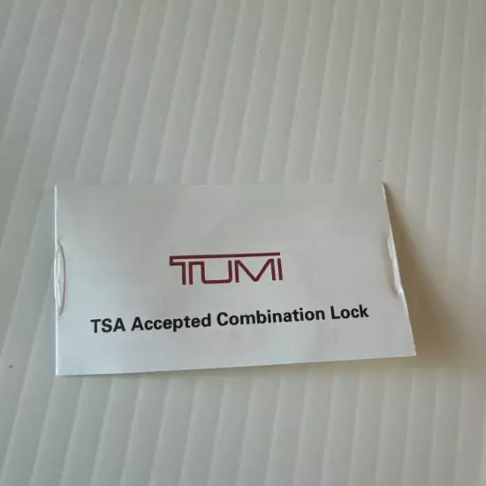 Tumi TSA Combination Lock – Chrome