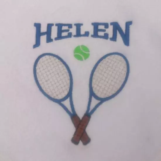 PERSONALISED EMBROIDERED TENNIS TOWEL