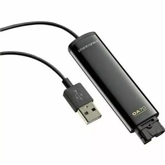 Poly DA70 USB Adapter- Black For Headset