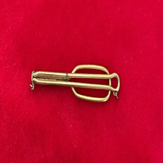 Gold-Tone Tie Clip Clasp Bar / Money Clip