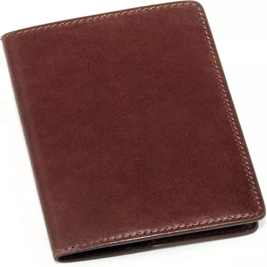 Italian Leather Passport Cover for Men and Women, Handmade in Italy, Brown