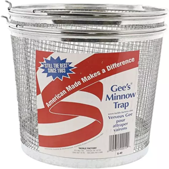 Gee Feets G40 Galvanized Fishing Minnow Bait Trap