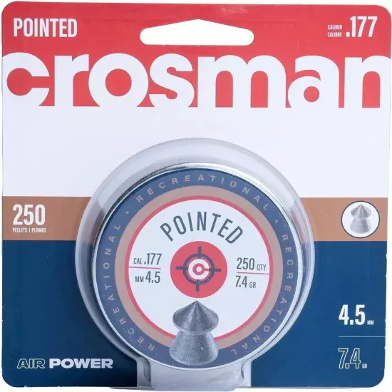 Crosman P177 .177-Caliber Pointed Pellets (250-Count)