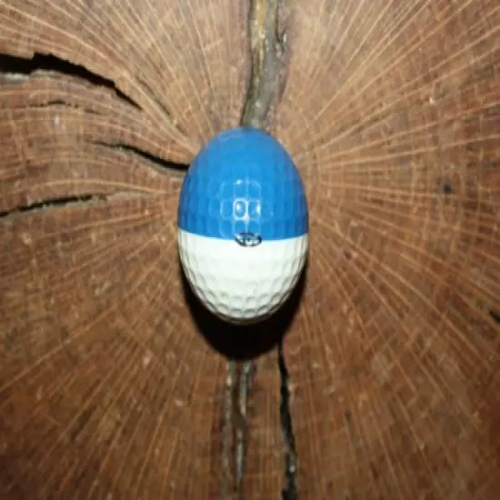 VINTAGE BLUE AND WHITE PING EYE GOLF BALL 