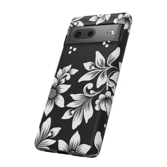 Black & White Floral Style - Tough Cases