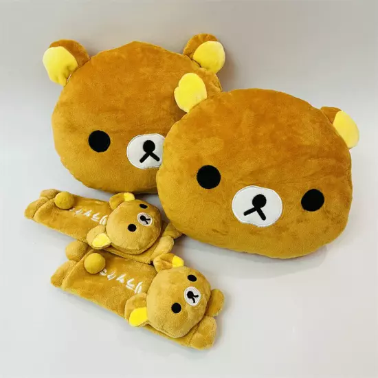 4pcs Rilakkuma bear cushion pillow belt car safety seat belt pillow cars gift