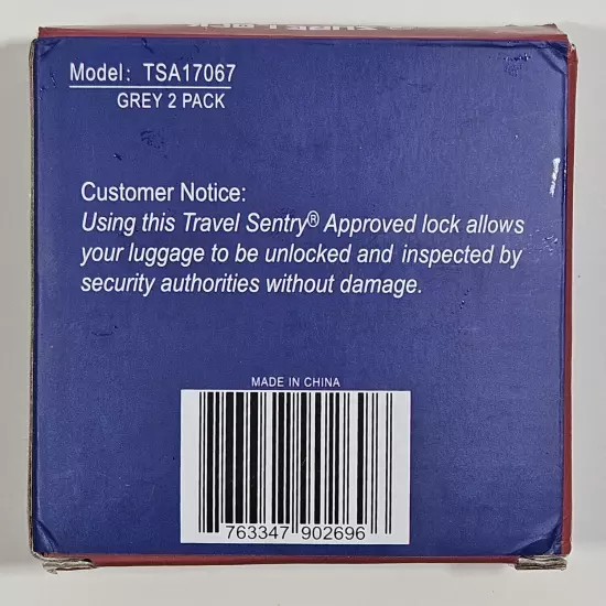 Travel Sentry 3-Dial TSA Combination Lock 2-pack Luggage Lock *NEW* TSA Approved