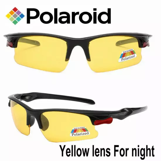 HD Night Driving Glasses Yellow Anti Glare Vision Tinted Unisex Sunglasses