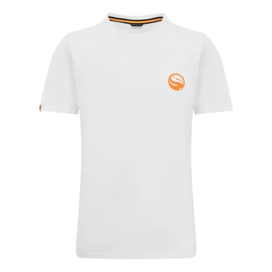 NEW Guru Semi Logo White Tee T-Shirt Casual Smart Match Fishing Top Clothing