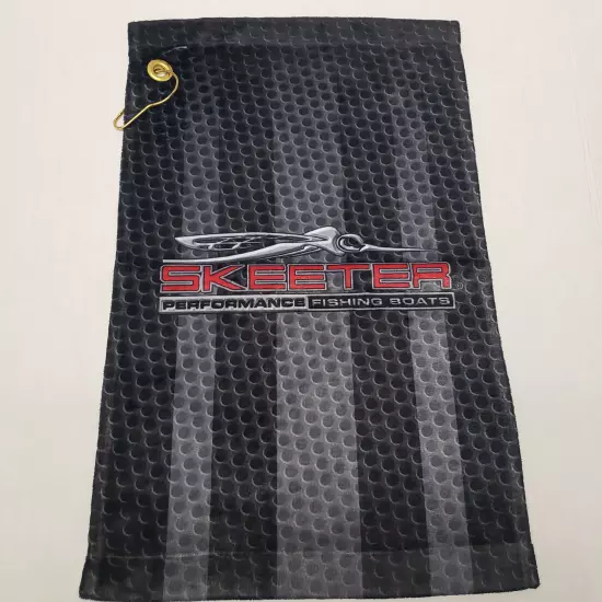 New Authentic Skeeter Sports Rally Golf Towel w/ Grommet & Clip