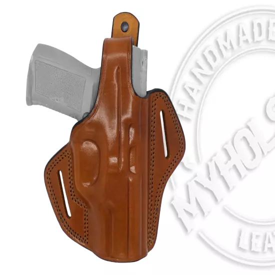 OWB Thumb Break Leather Belt Holster Fits CANIK TP9